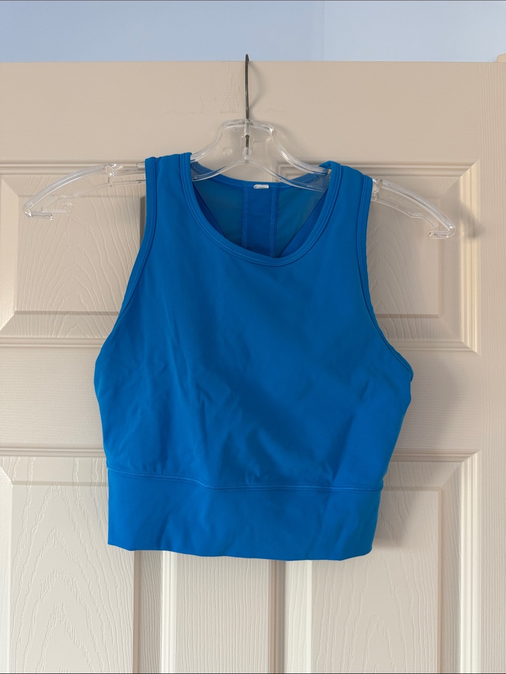 lululemon Blue Racerback Crop Tank